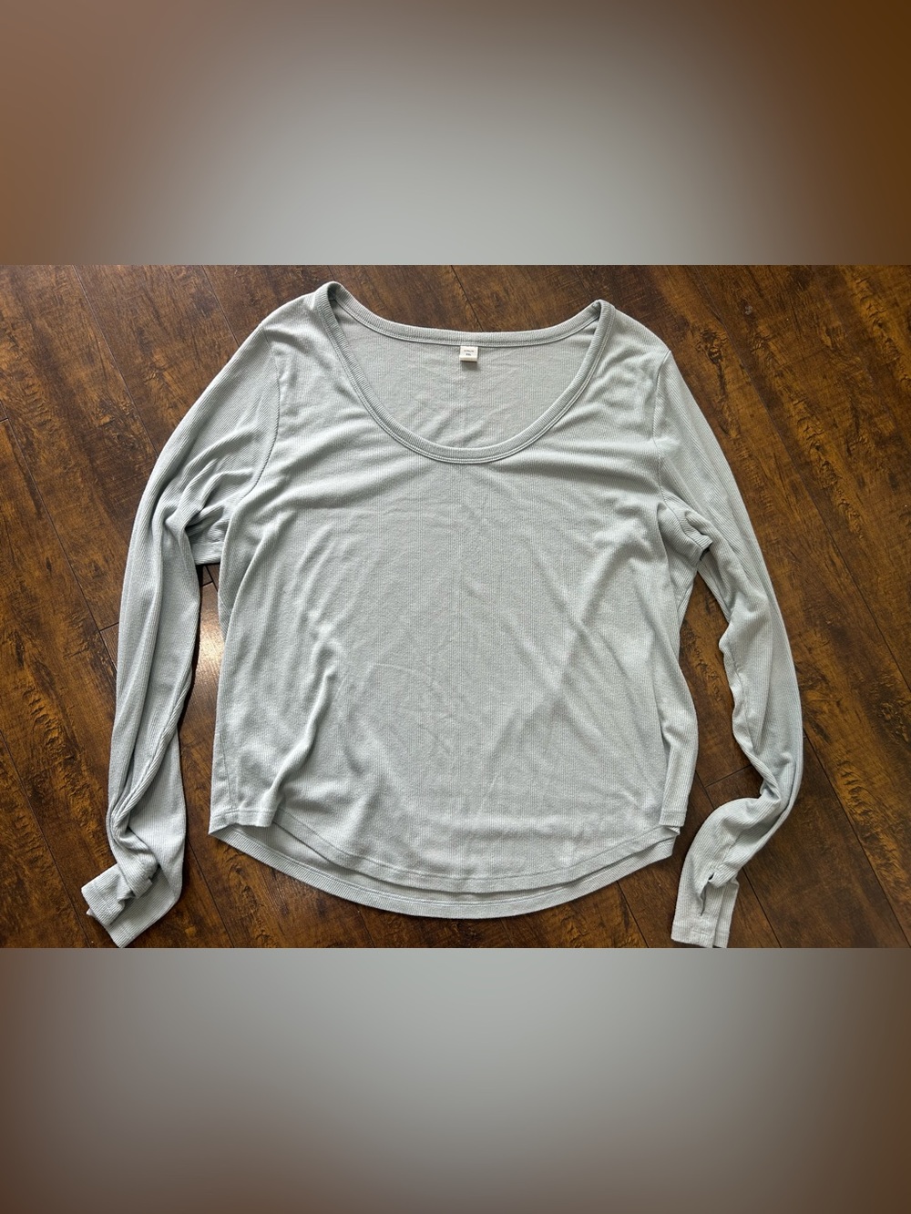 ✨ 3/$25 ✨ Old Navy Light Gray Scoop Neck Long Sleeve Top